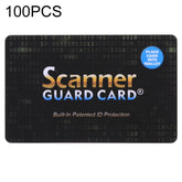 100 PCS Scanner Guard Card RFID Blocking Card, Built-in Patented ID Protection